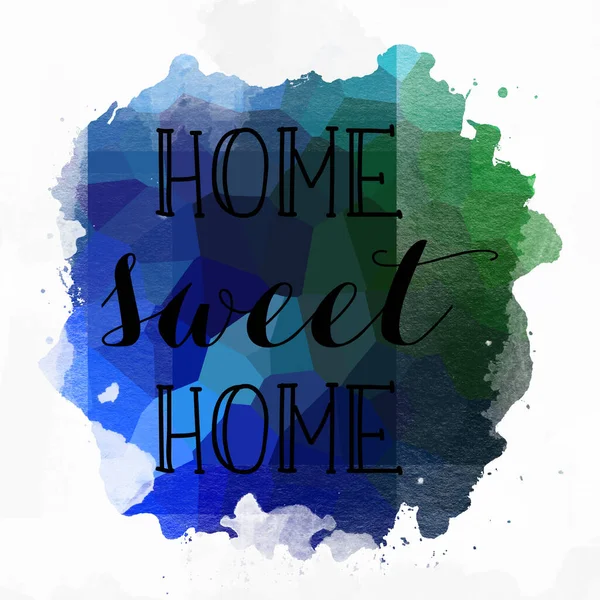 Home Sweet Home Text Auf Abstrakten Bunten Hintergrund — Stockfoto