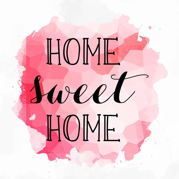 Home Sweet Home Testo Sfondo Colorato Astratto — Foto Stock