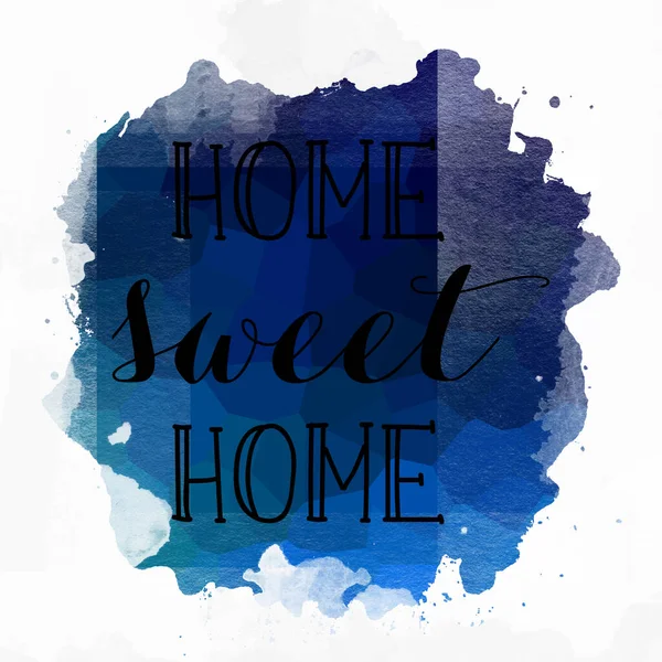 Home Sweet Home Testo Sfondo Colorato Astratto — Foto Stock