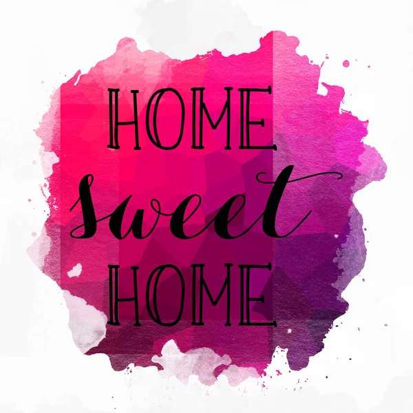 Home Sweet Home Testo Sfondo Colorato Astratto — Foto Stock