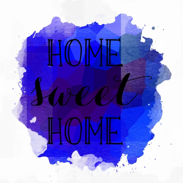 Home Sweet Home Testo Sfondo Colorato Astratto — Foto Stock