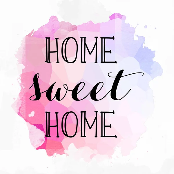 Home Sweet Home Texte Sur Fond Abstrait Coloré — Photo