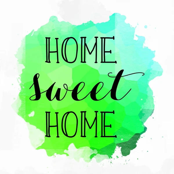 Home Sweet Home Text Auf Abstrakten Bunten Hintergrund — Stockfoto