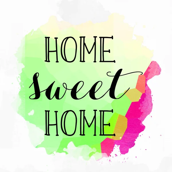 Home Sweet Home Text Abstract Colorido Fundo — Fotografia de Stock