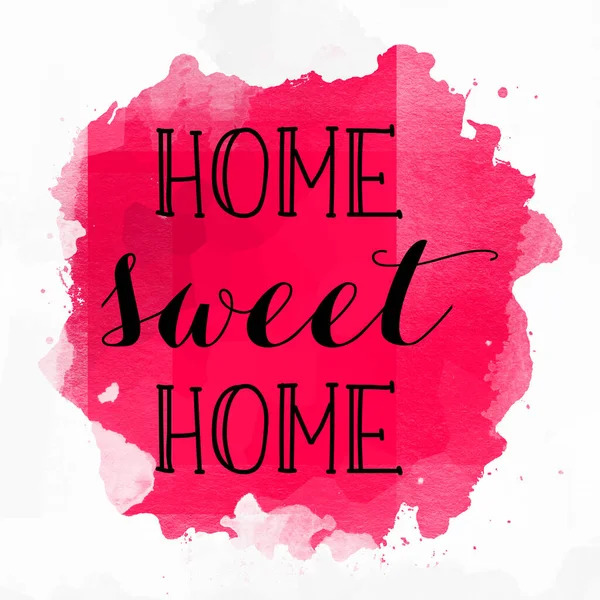 Home Sweet Home Text Auf Abstrakten Bunten Hintergrund — Stockfoto