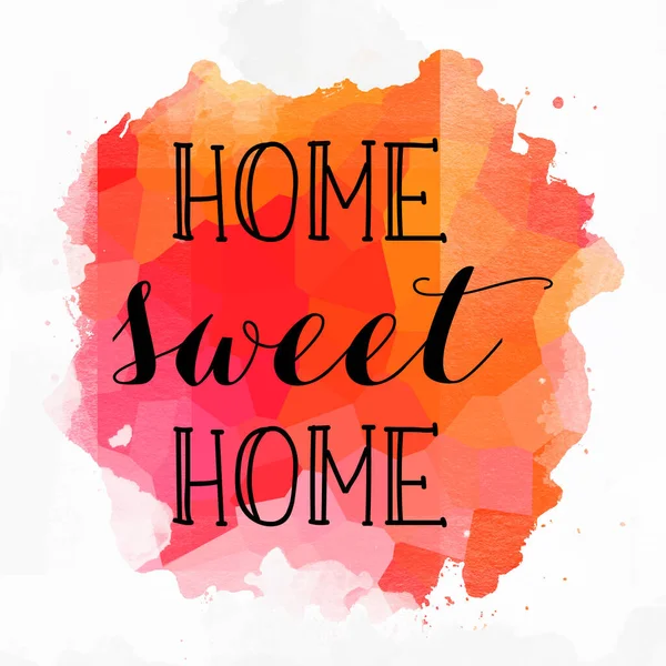 Home Sweet Home Text Auf Abstrakten Bunten Hintergrund — Stockfoto