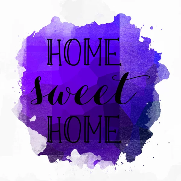 Home Sweet Home Text Auf Abstrakten Bunten Hintergrund — Stockfoto