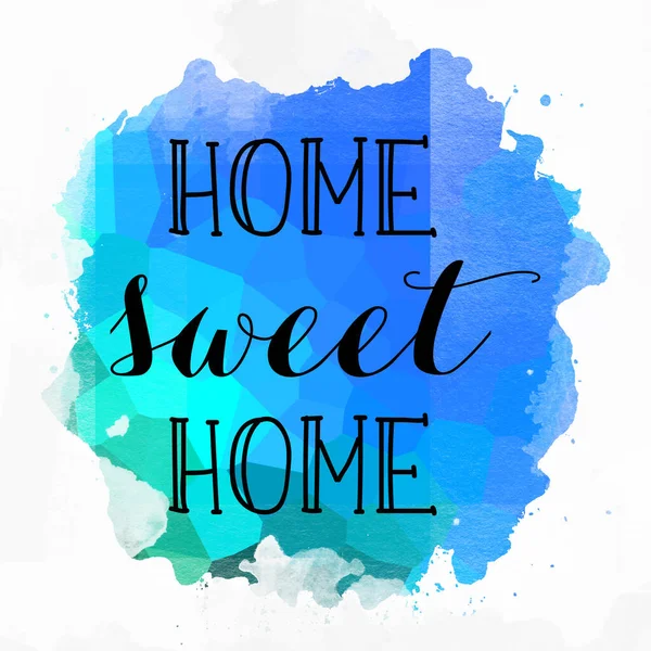 Teks Home Sweet Home Pada Latar Belakang Abstrak Penuh Warna — Stok Foto