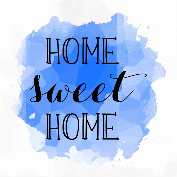 Home Sweet Home Text Auf Abstrakten Bunten Hintergrund — Stockfoto