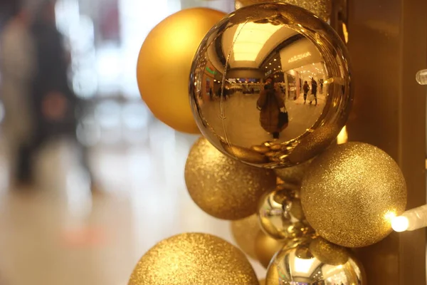 Decorações Natal Bugigangas Ornamentos — Fotografia de Stock