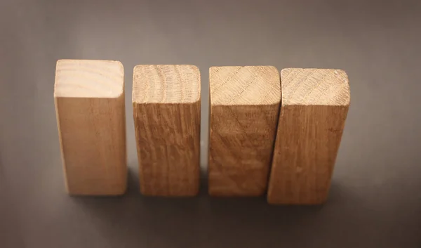 Деревянные Блоки Крупным Планом — стоковое фото