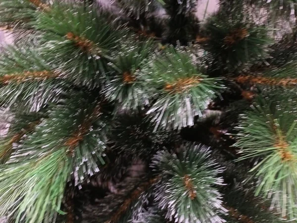 クリスマスの装飾木の上のビューを閉じます — ストック写真