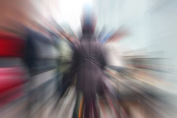 Abstract Snelle Beweging Achtergrond Met Wazige Lijnen — Stockfoto