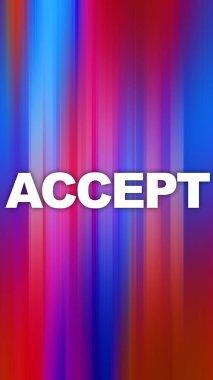 Soyut hızlı hareket renkli arkaplan hakkındaki sözcüğü kabul et. Anlaşma konsepti. Dikey yerleşim