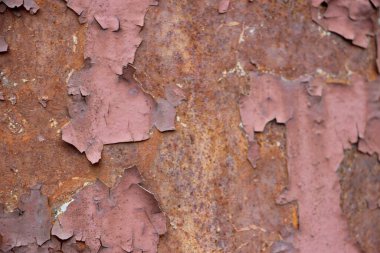 Paslı metal arka plan. Paslı çelik kalay soyut desen.