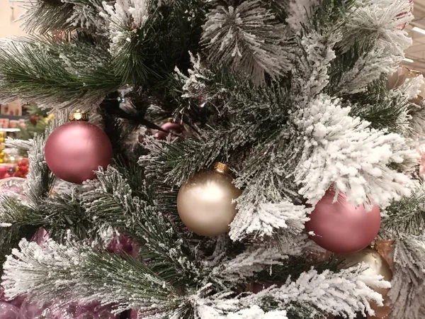 クリスマスの装飾は ビューを閉じ お祝いの背景 — ストック写真