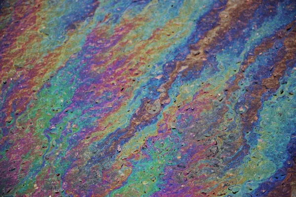 Oil Spill Asphalt Road Background Texture — Stock Photo, Image