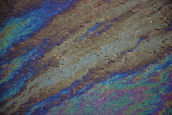 Oil Spill Asphalt Road Background Texture — Stock Photo, Image