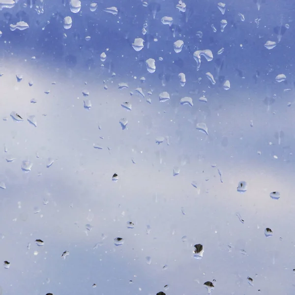 Dias Chuvosos Gotas Chuva Janela Tempestades Fundo Chuva Gotas Bokeh — Fotografia de Stock