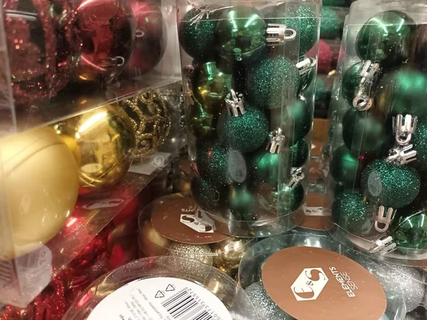 Kerst Verkoop Speelgoed Decoratie Items — Stockfoto