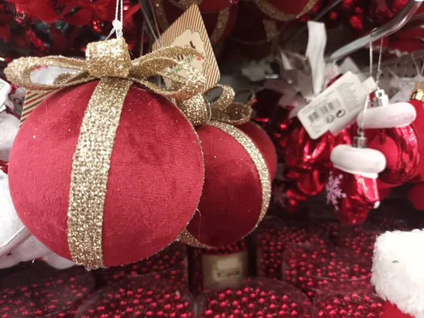 Kerst Verkoop Speelgoed Decoratie Items — Stockfoto