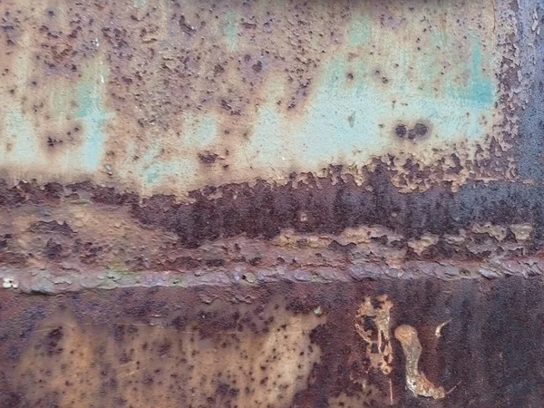 Metal Corroded Rusty Brown Grunge Texture Background — Stock Photo, Image