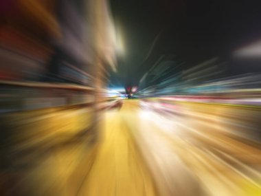 Şehir üzerinde soyut hareket hızı etkisi