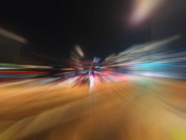 Şehir üzerinde soyut hareket hızı etkisi