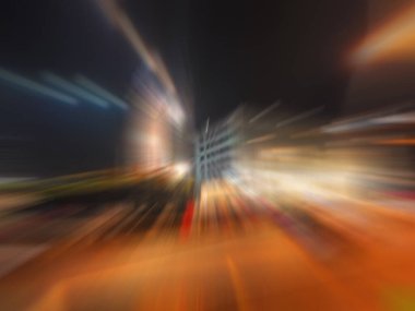 Şehir üzerinde soyut hareket hızı etkisi