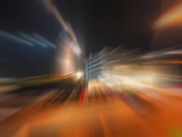 Αφηρημένη Επίδραση Ταχύτητας Κίνησης Στην Πόλη — Φωτογραφία Αρχείου