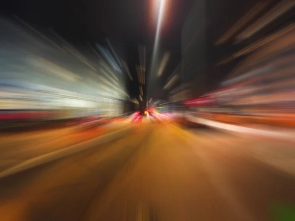 Αφηρημένη Επίδραση Ταχύτητας Κίνησης Στην Πόλη — Φωτογραφία Αρχείου