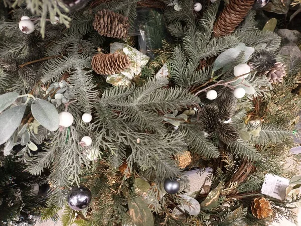 Kerstboom Decoratie Krans — Stockfoto