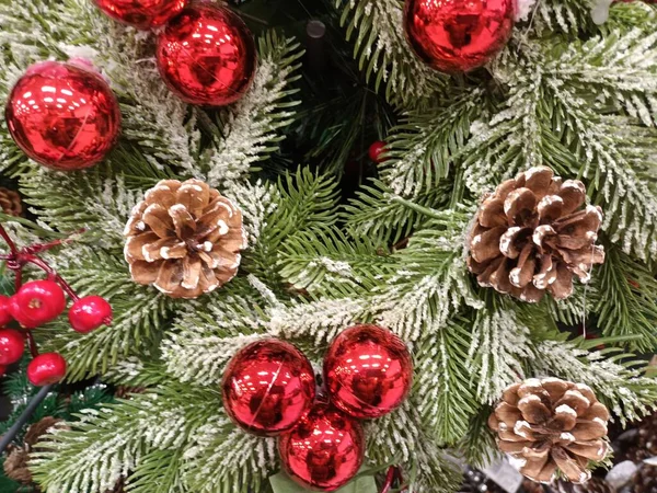 Vánoční Stromeček Dekorace Věnec — Stock fotografie