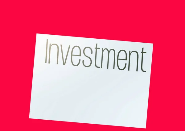 Investiční Slovo Stránce Papírové Dolarové Nápisy Dřevěném Stole Finanční Podnikatelský — Stock fotografie