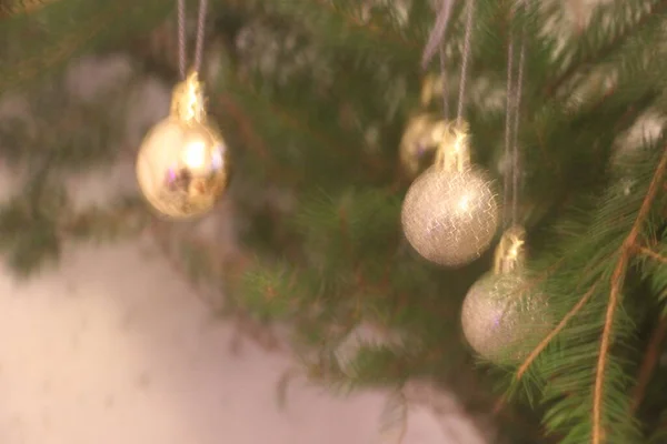 Brinquedos Natal Vista Decoração Conceito Férias — Fotografia de Stock