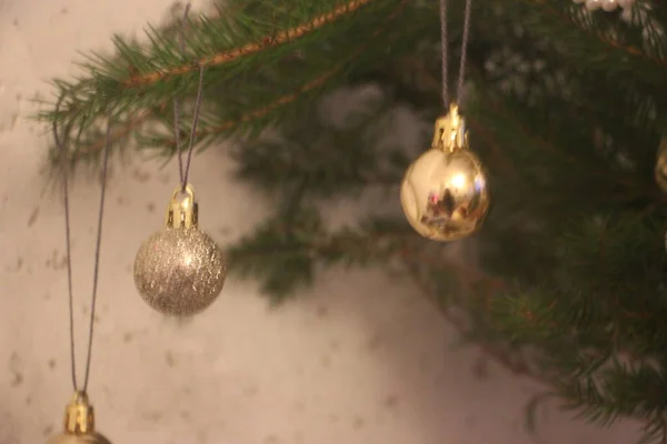 Brinquedos Natal Vista Decoração Conceito Férias — Fotografia de Stock