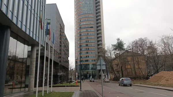 Şehir Görünümündeki Modern Bina — Stok fotoğraf