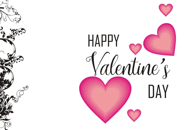 Happy Valentine Day Card Vector Background — стоковый вектор