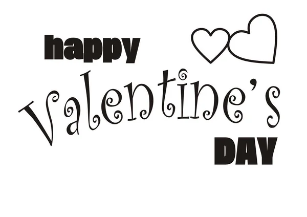 Happy Valentine Day Card Vector Background — Vetor de Stock