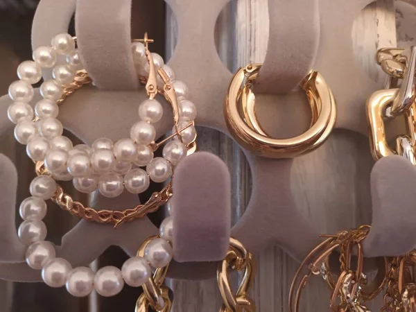 Beautiful Jewelry Fashion Accessories — Stok fotoğraf