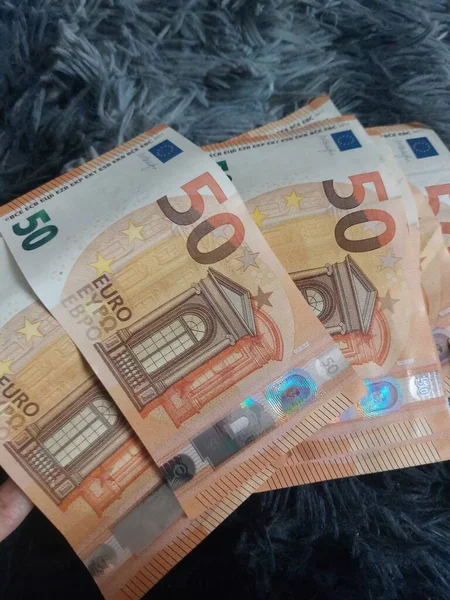 Tło Koncepcji Pieniądza Zamknięcie Banknotów Euro — Zdjęcie stockowe