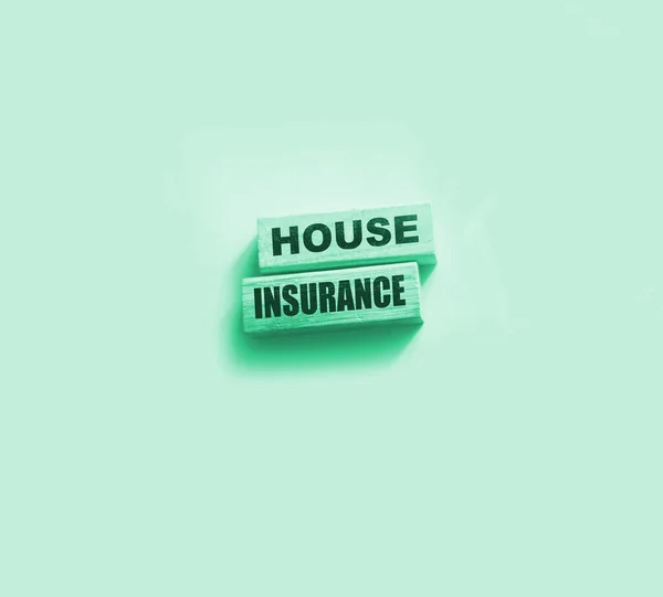Ξύλινα Μπλοκ Words House Ασφαλιστική Business Insurances Business Concept Get — Φωτογραφία Αρχείου