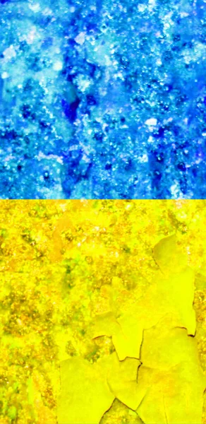 Ukrainian Flag Background View Vertical — Stock Photo, Image