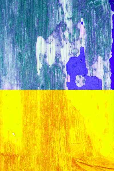 Желто Синий Флаг Украины Деревянном Фоне — стоковое фото