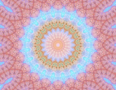 Soyut renkli yaratıcı dijital mandala arkaplan görüntüsü