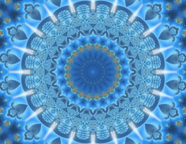 Soyut renkli yaratıcı dijital mandala arkaplan görüntüsü