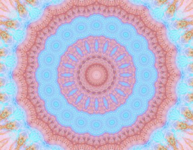 Soyut renkli yaratıcı dijital mandala arkaplan görüntüsü