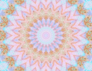 Soyut renkli yaratıcı dijital mandala arkaplan görüntüsü