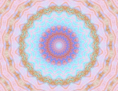 Soyut renkli yaratıcı dijital mandala arkaplan görüntüsü