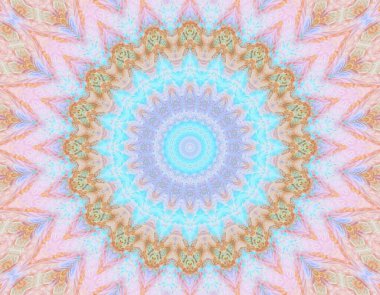 Soyut renkli yaratıcı dijital mandala arkaplan görüntüsü